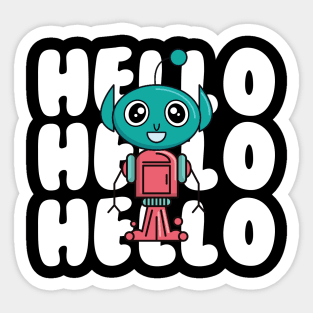 Hello Human! Sticker